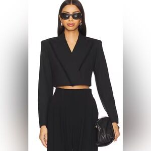superdown Black Cropped Blazer. (Revolve)